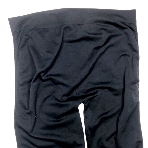 Nicole by Nicole Miller Black Leggings, Ribbed Seam and Buttons / Studs at Ankle - Picture 4 of 7